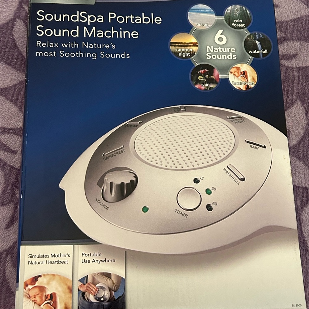 HoMedics SoundSpa Portable Sound Machine - Silver